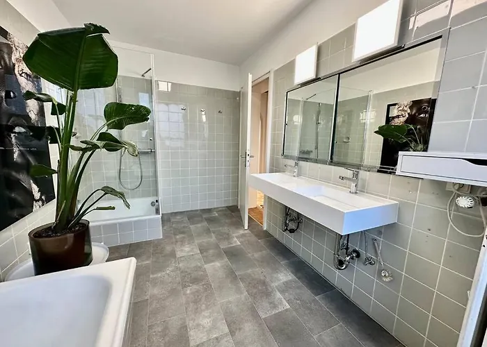 Exklusiver Rheinblick Messe Parken 5 Zimmer, 12 Personen דיסלדורף